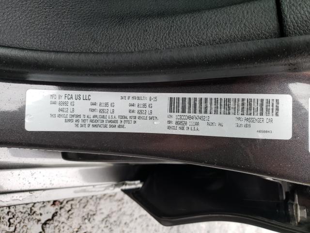 Photo 9 VIN: 1C3CCCAB4FN745212 - CHRYSLER 200 LIMITE 