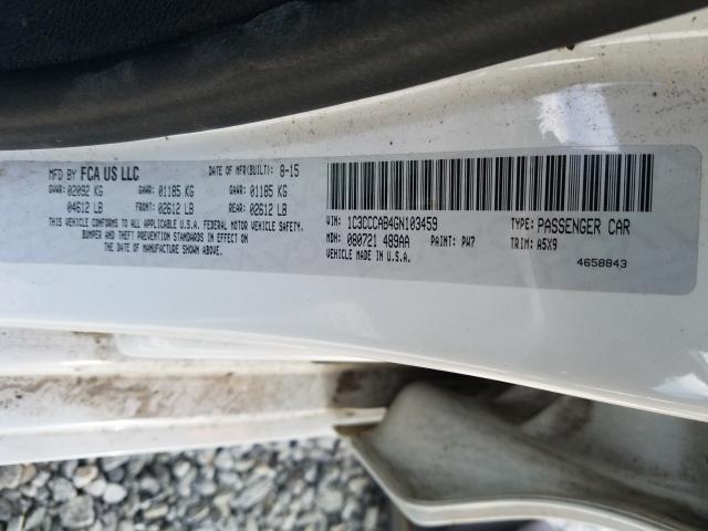 Photo 9 VIN: 1C3CCCAB4GN103459 - CHRYSLER 200 LIMITE 