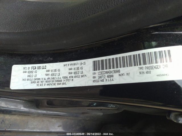 Photo 8 VIN: 1C3CCCAB4GN136008 - CHRYSLER 200 