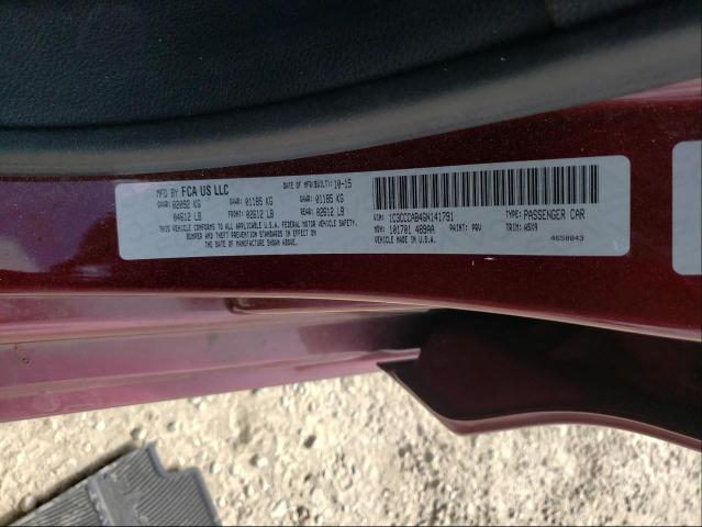 Photo 9 VIN: 1C3CCCAB4GN141791 - CHRYSLER 200 LIMITE 