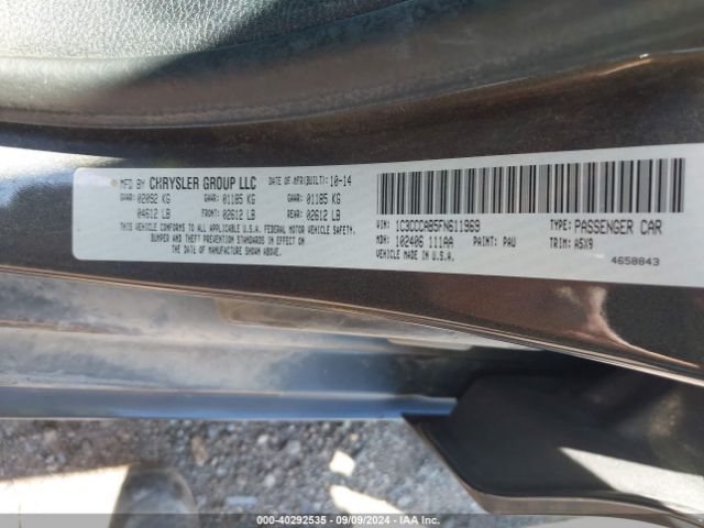 Photo 8 VIN: 1C3CCCAB5FN611969 - CHRYSLER 200 