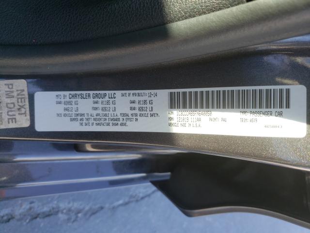 Photo 9 VIN: 1C3CCCAB5FN640050 - CHRYSLER 200 LIMITE 