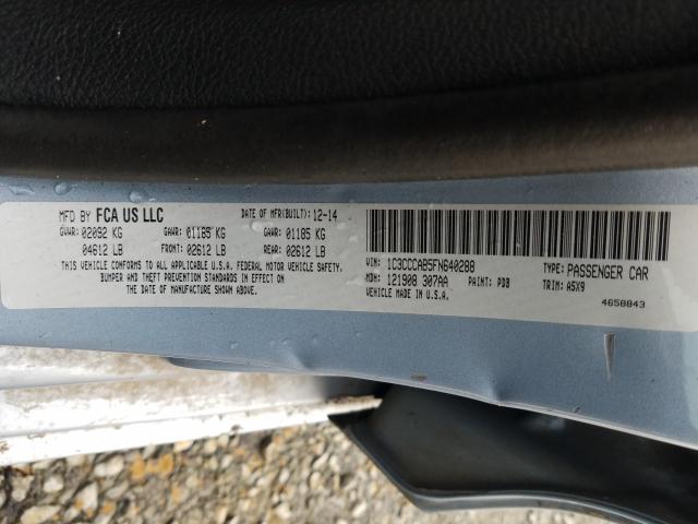 Photo 9 VIN: 1C3CCCAB5FN640288 - CHRYSLER 200 LIMITE 