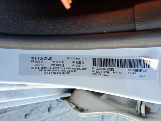 Photo 11 VIN: 1C3CCCAB5FN655678 - CHRYSLER 200 LIMITE 