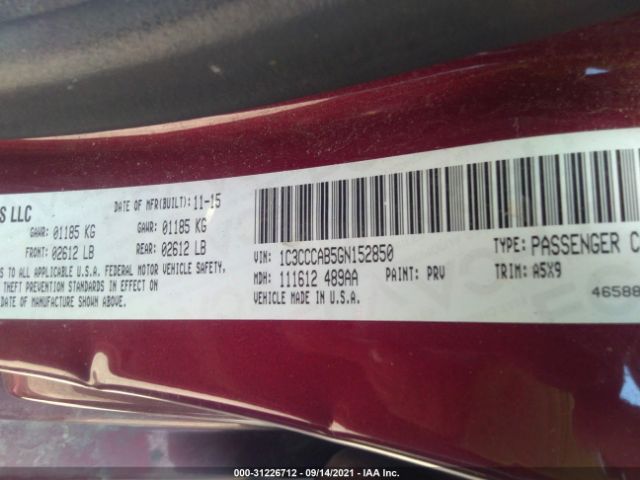 Photo 8 VIN: 1C3CCCAB5GN152850 - CHRYSLER 200 