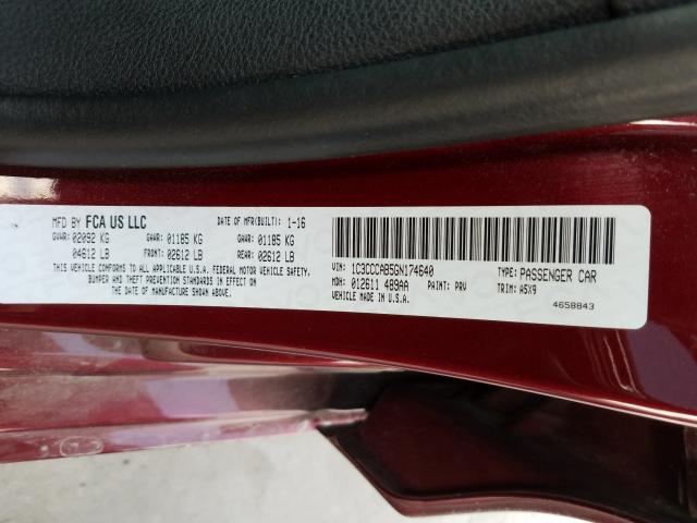 Photo 9 VIN: 1C3CCCAB5GN174640 - CHRYSLER 200 LIMITE 