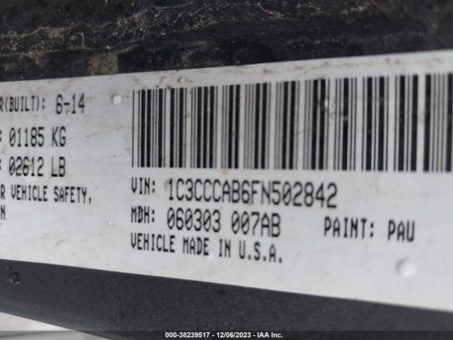 Photo 8 VIN: 1C3CCCAB6FN502842 - CHRYSLER 200 