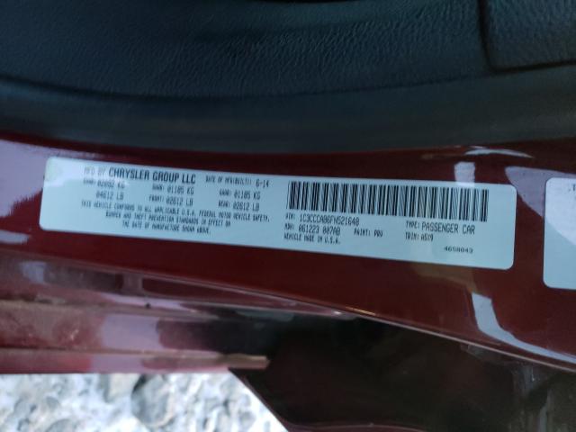 Photo 9 VIN: 1C3CCCAB6FN521648 - CHRYSLER 200 LIMITE 