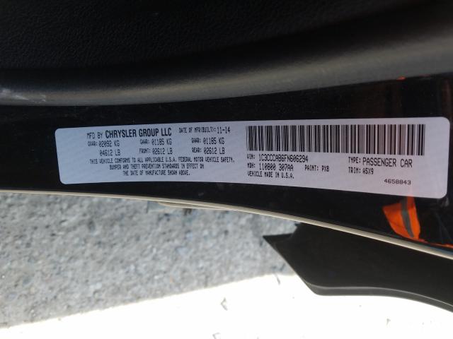 Photo 9 VIN: 1C3CCCAB6FN606294 - CHRYSLER 200 LIMITE 