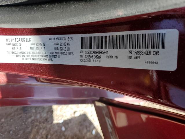 Photo 12 VIN: 1C3CCCAB6FN665944 - CHRYSLER 200 LIMITE 