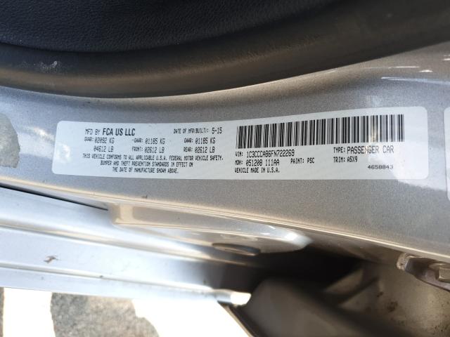 Photo 9 VIN: 1C3CCCAB6FN722269 - CHRYSLER 200 LIMITE 