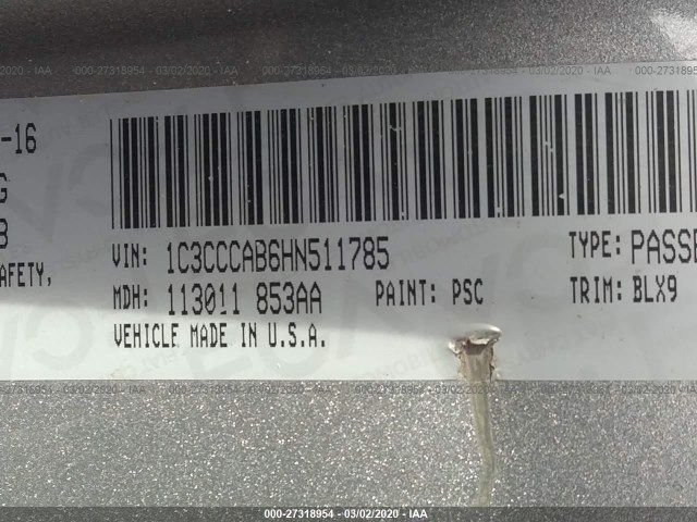 Photo 8 VIN: 1C3CCCAB6HN511785 - CHRYSLER 200 