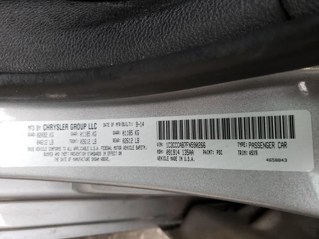 Photo 9 VIN: 1C3CCCAB7FN590266 - CHRYSLER 200 LIMITE 