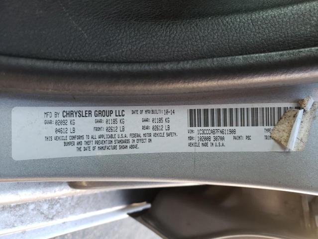 Photo 9 VIN: 1C3CCCAB7FN611908 - CHRYSLER 200 LIMITE 