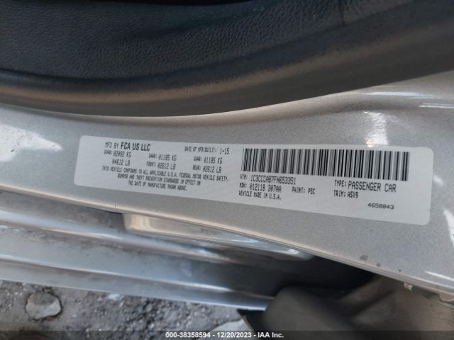 Photo 8 VIN: 1C3CCCAB7FN653351 - CHRYSLER 200 