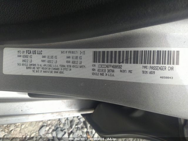 Photo 8 VIN: 1C3CCCAB7FN680582 - CHRYSLER 200 