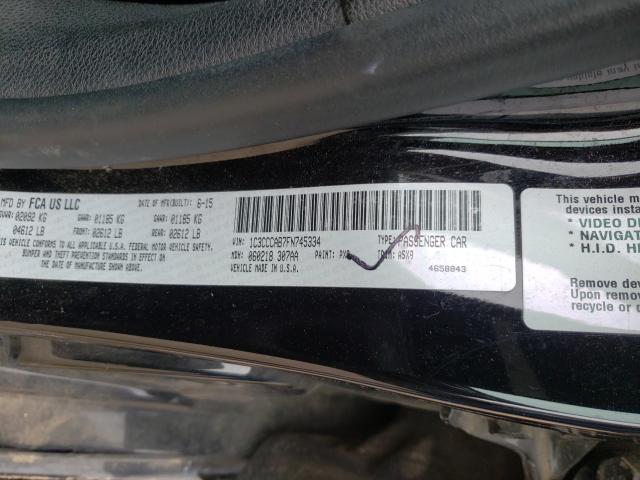 Photo 9 VIN: 1C3CCCAB7FN745334 - CHRYSLER 200 LIMITE 