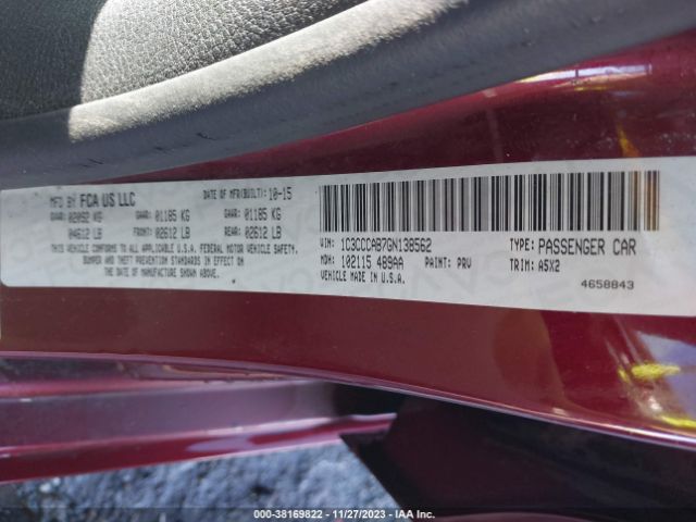 Photo 8 VIN: 1C3CCCAB7GN138562 - CHRYSLER 200 