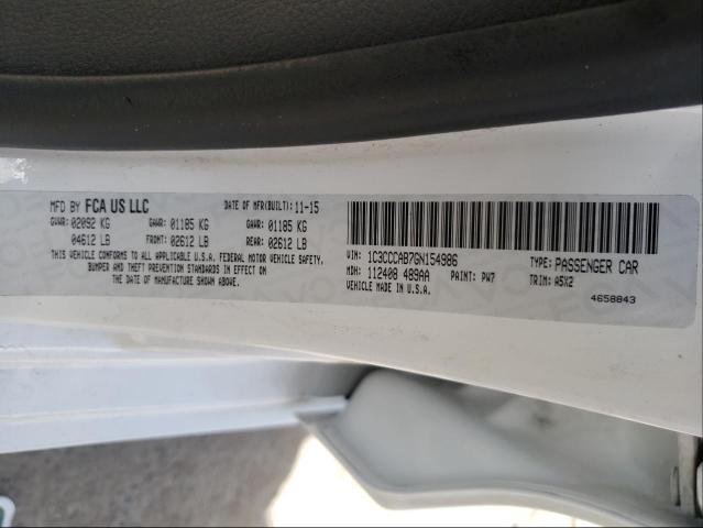 Photo 9 VIN: 1C3CCCAB7GN154986 - CHRYSLER 200 LIMITE 