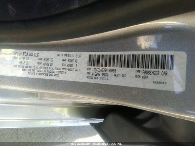 Photo 8 VIN: 1C3CCCAB7GN169083 - CHRYSLER 200 