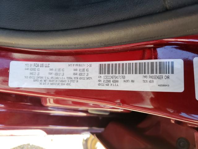 Photo 9 VIN: 1C3CCCAB7GN171769 - CHRYSLER 200 LIMITE 