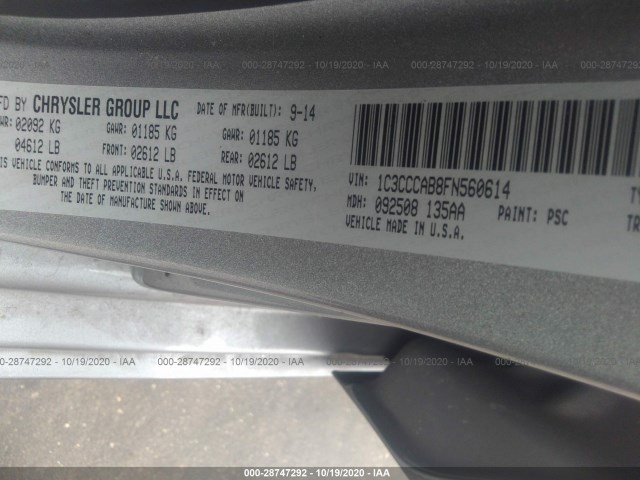 Photo 8 VIN: 1C3CCCAB8FN560614 - CHRYSLER 200 