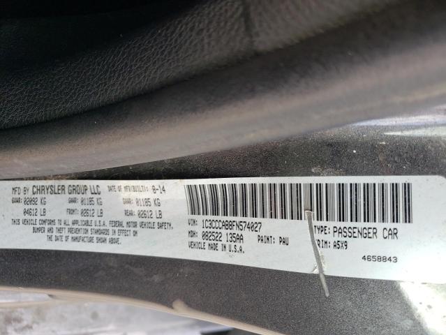 Photo 9 VIN: 1C3CCCAB8FN574027 - CHRYSLER 200 LIMITE 