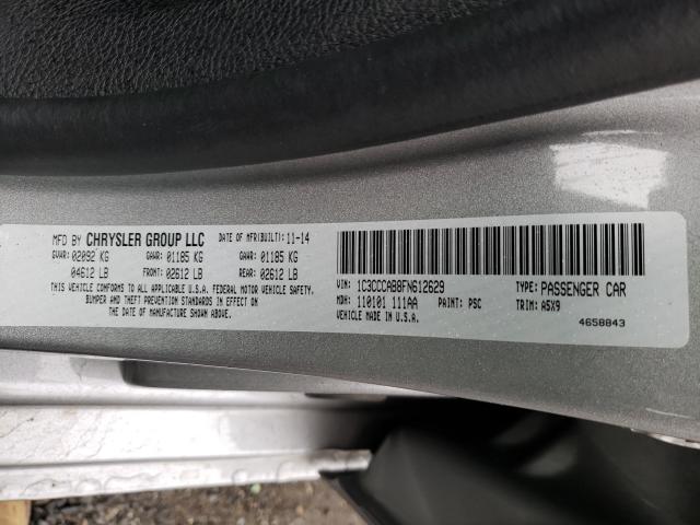 Photo 9 VIN: 1C3CCCAB8FN612629 - CHRYSLER 200 