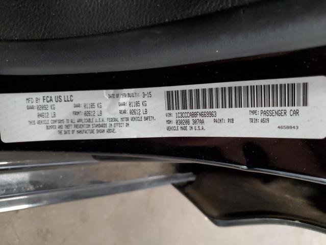 Photo 9 VIN: 1C3CCCAB8FN669963 - CHRYSLER 200 LIMITE 