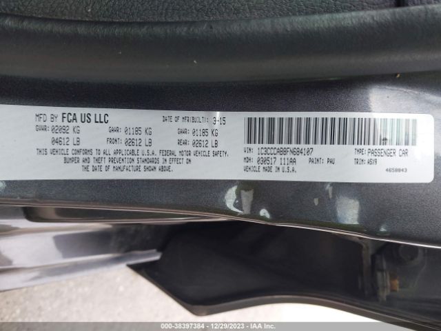 Photo 8 VIN: 1C3CCCAB8FN684107 - CHRYSLER 200 