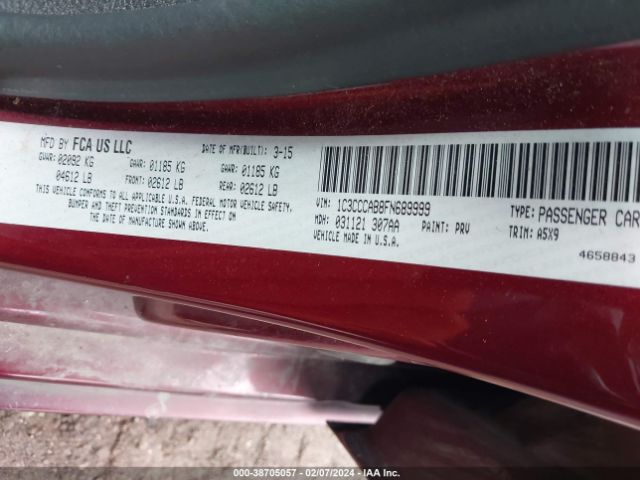 Photo 8 VIN: 1C3CCCAB8FN689999 - CHRYSLER 200 