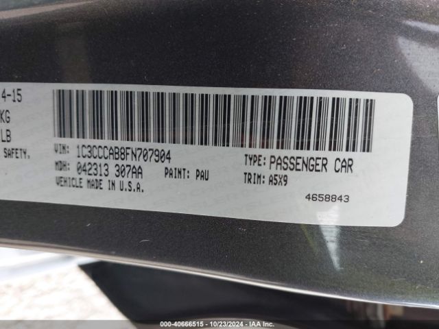 Photo 8 VIN: 1C3CCCAB8FN707904 - CHRYSLER 200 