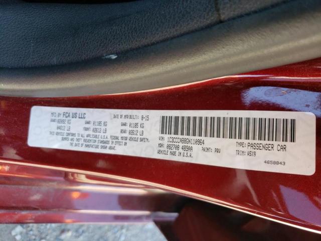 Photo 9 VIN: 1C3CCCAB8GN110964 - CHRYSLER 200 LIMITE 