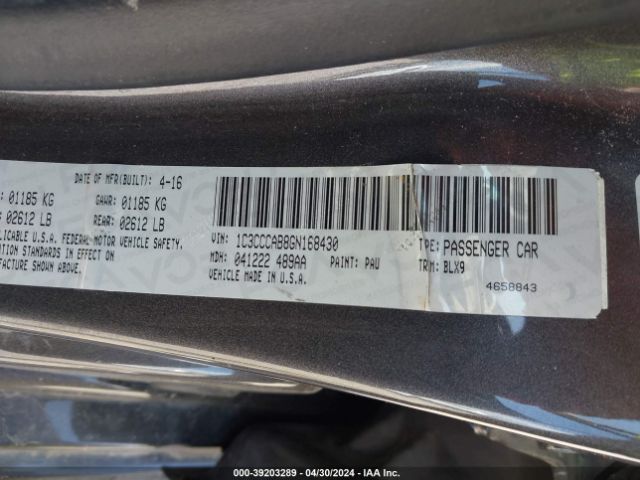 Photo 8 VIN: 1C3CCCAB8GN168430 - CHRYSLER 200 