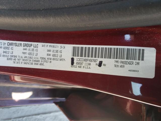 Photo 9 VIN: 1C3CCCAB9FN567667 - CHRYSLER 200 LIMITE 