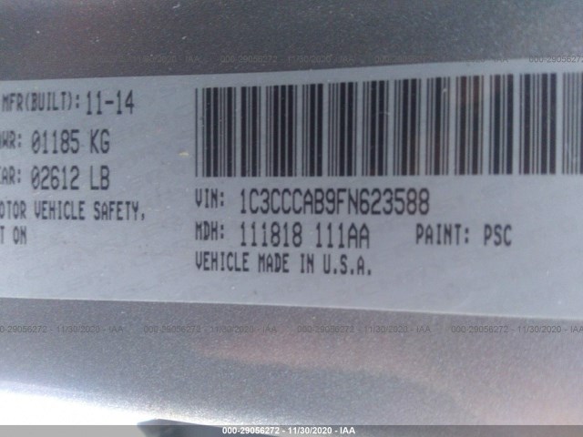 Photo 8 VIN: 1C3CCCAB9FN623588 - CHRYSLER 200 