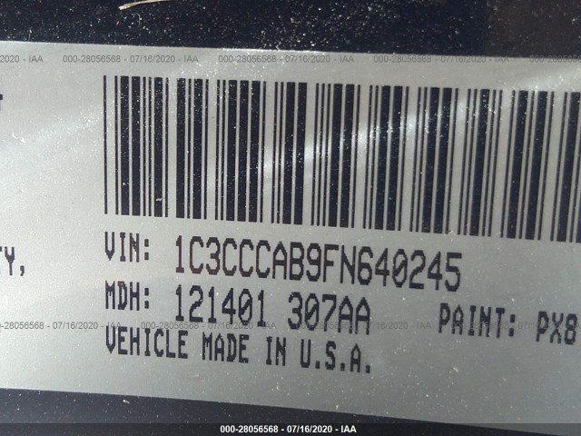 Photo 8 VIN: 1C3CCCAB9FN640245 - CHRYSLER 200 