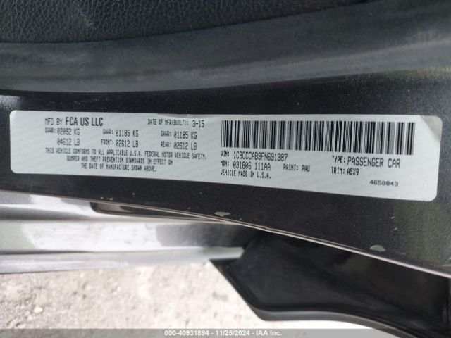 Photo 8 VIN: 1C3CCCAB9FN691387 - CHRYSLER 200 