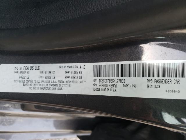 Photo 9 VIN: 1C3CCCAB9GN177833 - CHRYSLER 200 LIMITE 