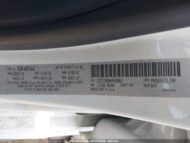 Photo 8 VIN: 1C3CCCAB9HN508962 - CHRYSLER 200 