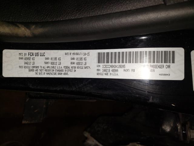 Photo 9 VIN: 1C3CCCABXGN128205 - CHRYSLER 200 LIMITE 