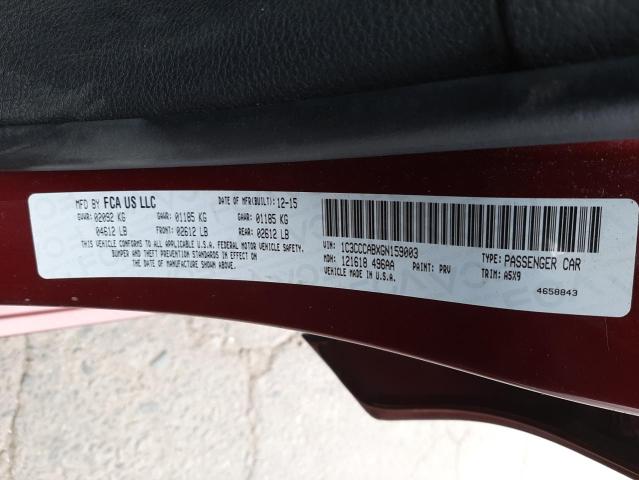 Photo 9 VIN: 1C3CCCABXGN159003 - CHRYSLER 200 LIMITE 