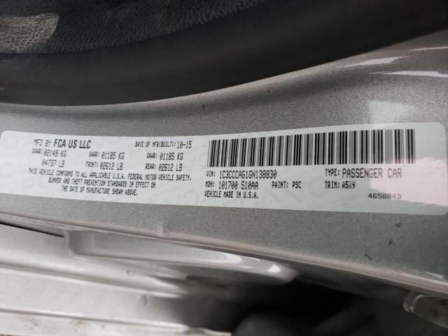 Photo 9 VIN: 1C3CCCAG1GN138830 - CHRYSLER 200 LIMITE 