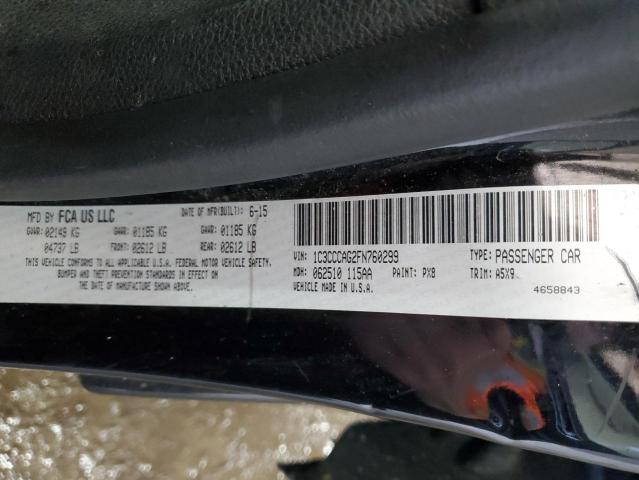 Photo 11 VIN: 1C3CCCAG2FN760299 - CHRYSLER 200 LIMITE 