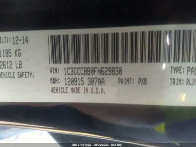 Photo 8 VIN: 1C3CCCBB0FN629830 - CHRYSLER 200 