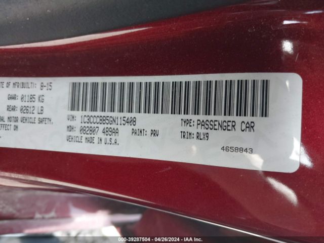 Photo 8 VIN: 1C3CCCBB5GN115408 - CHRYSLER 200 