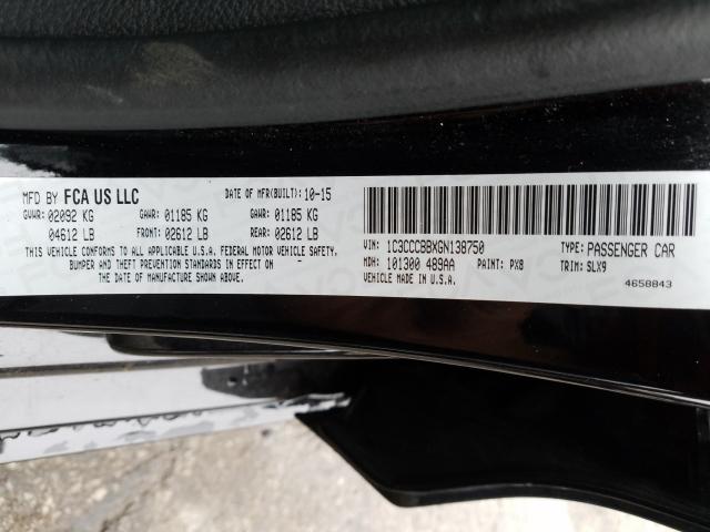 Photo 9 VIN: 1C3CCCBBXGN138750 - CHRYSLER 200 