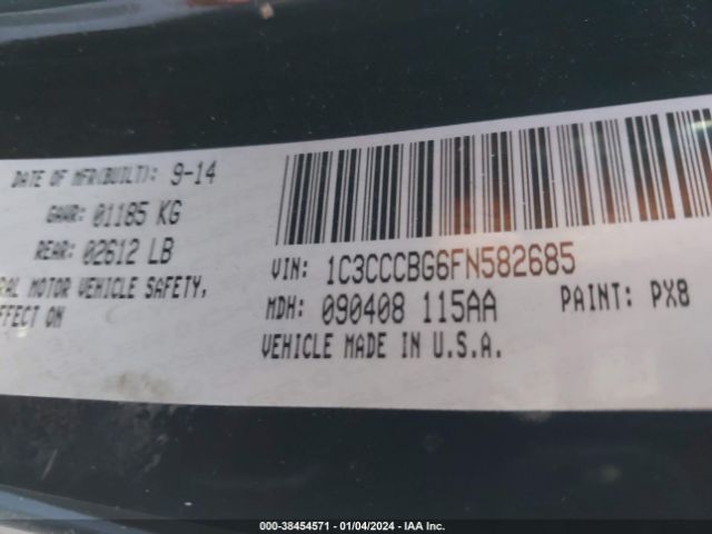 Photo 8 VIN: 1C3CCCBG6FN582685 - CHRYSLER 200 