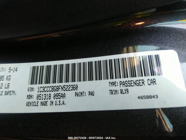 Photo 8 VIN: 1C3CCCBG8FN522360 - CHRYSLER 200 