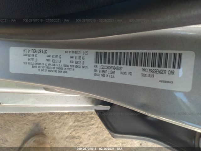 Photo 8 VIN: 1C3CCCBGXFN642337 - CHRYSLER 200 